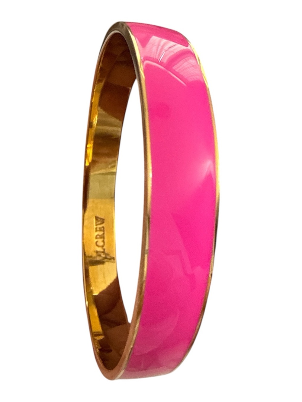 J.Crew Hot Pink Enamel Bangle Bracelet